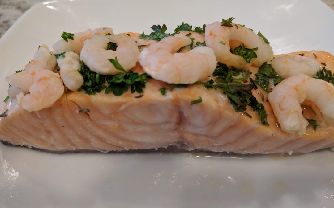 Herb Baked Salmon with Shrimp