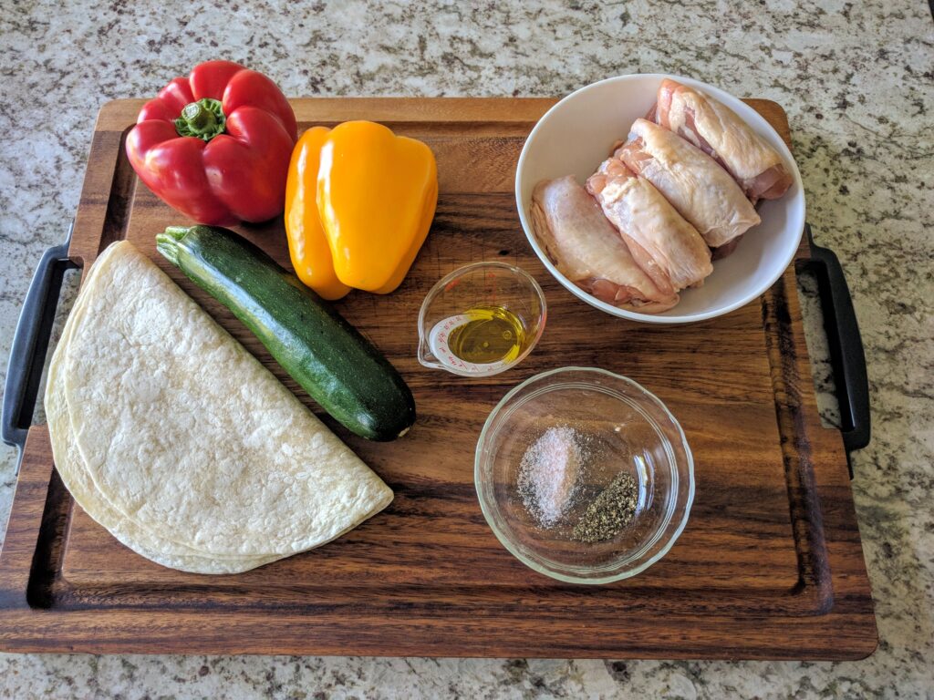 Chicken and Roasted Vegetable Wraps | Green Thumb Foodie