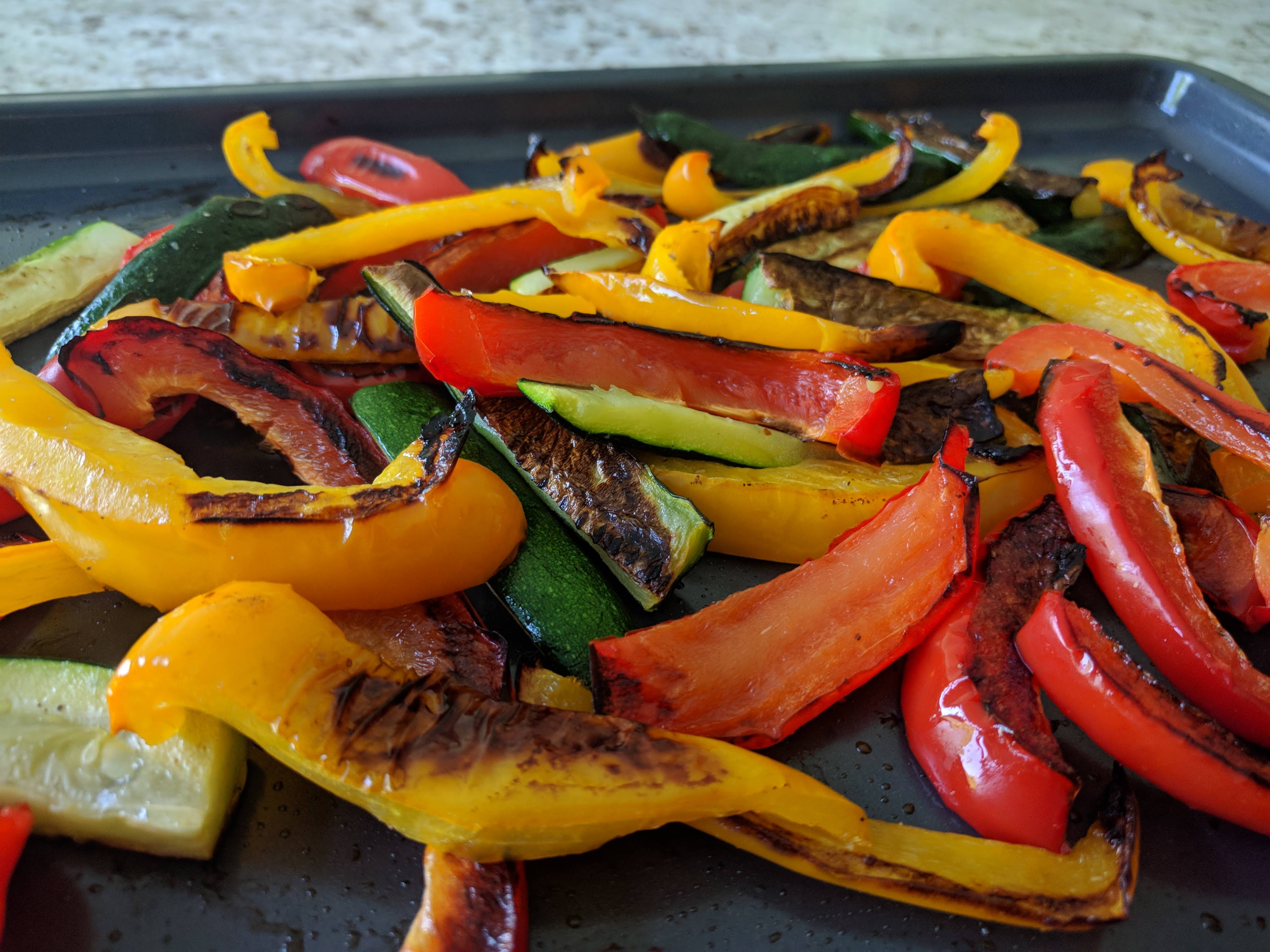 Roasted Pan Veggies - Green Thumb Foodie